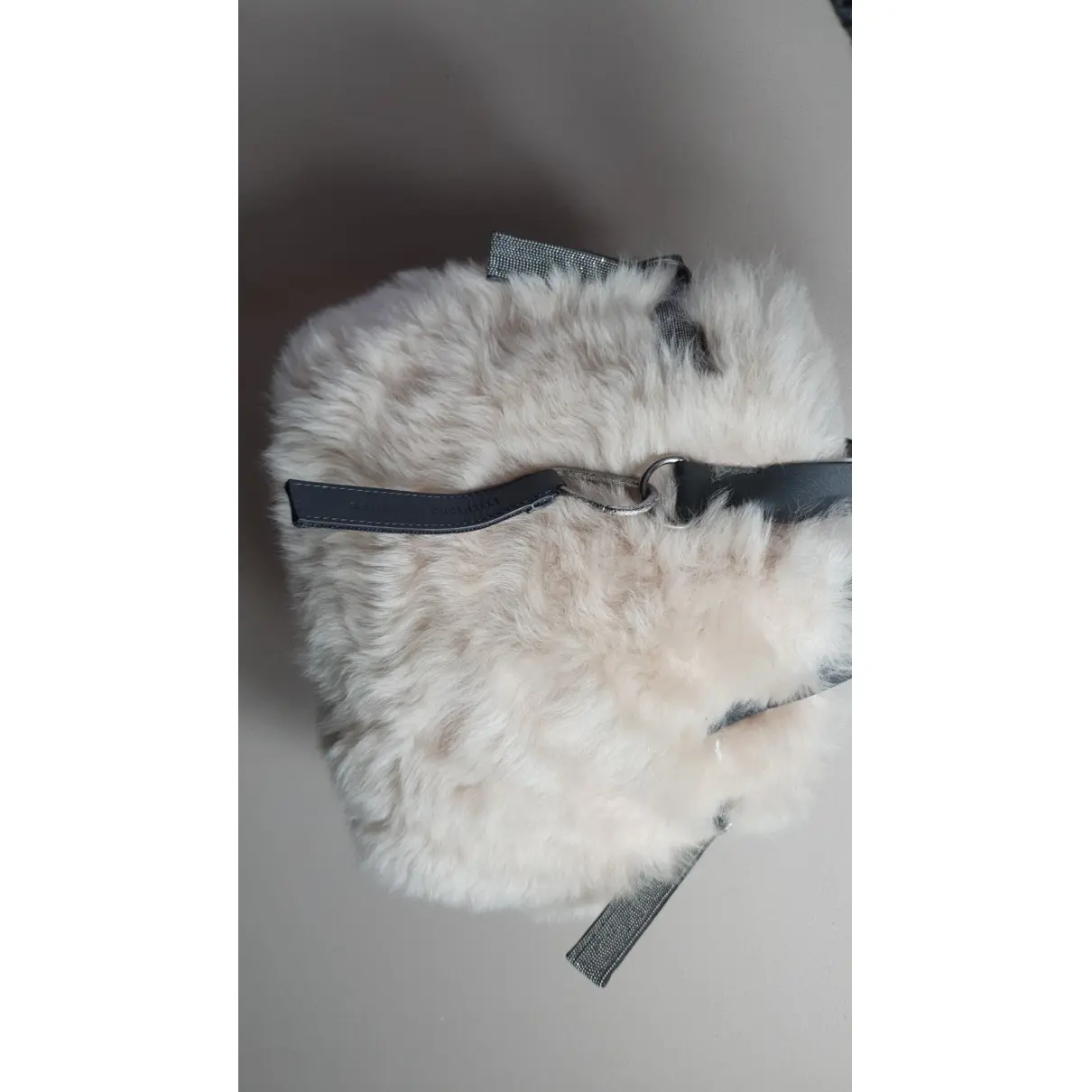 Mongolian lamb handbag Brunello Cucinelli