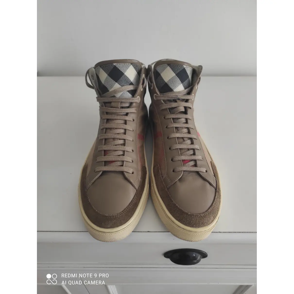High trainers Burberry