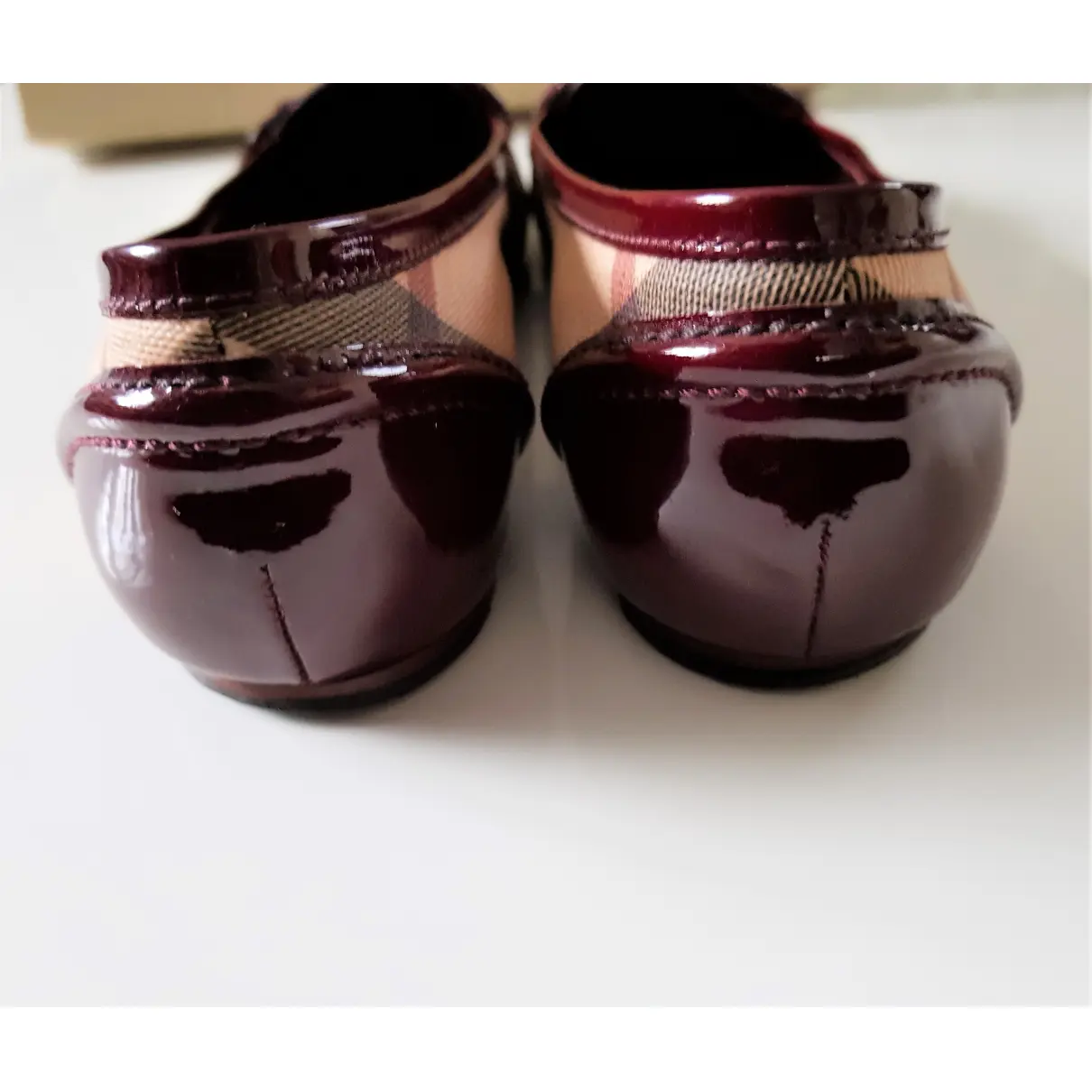 Patent leather ballet flats Burberry