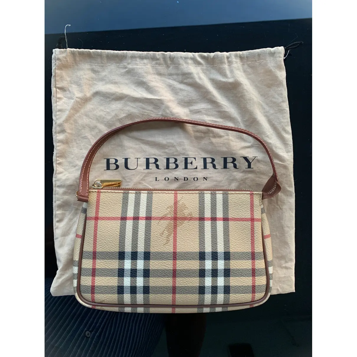 Patent leather handbag Burberry - Vintage