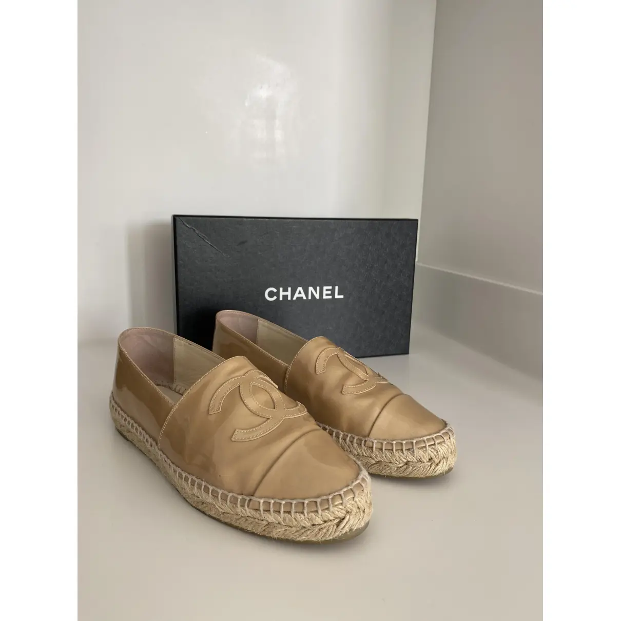 Patent leather espadrilles Chanel