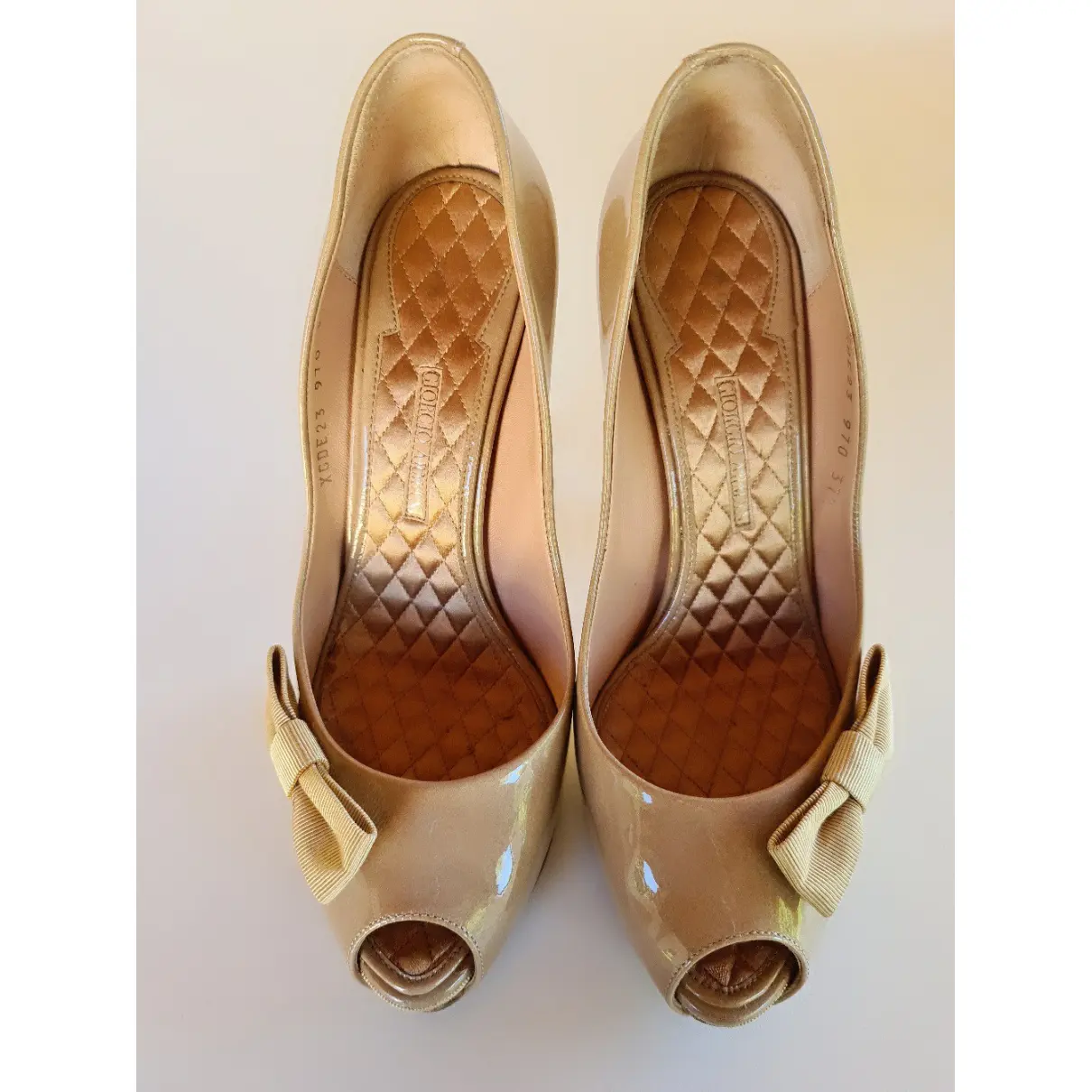 Buy Giorgio Armani Patent leather heels online