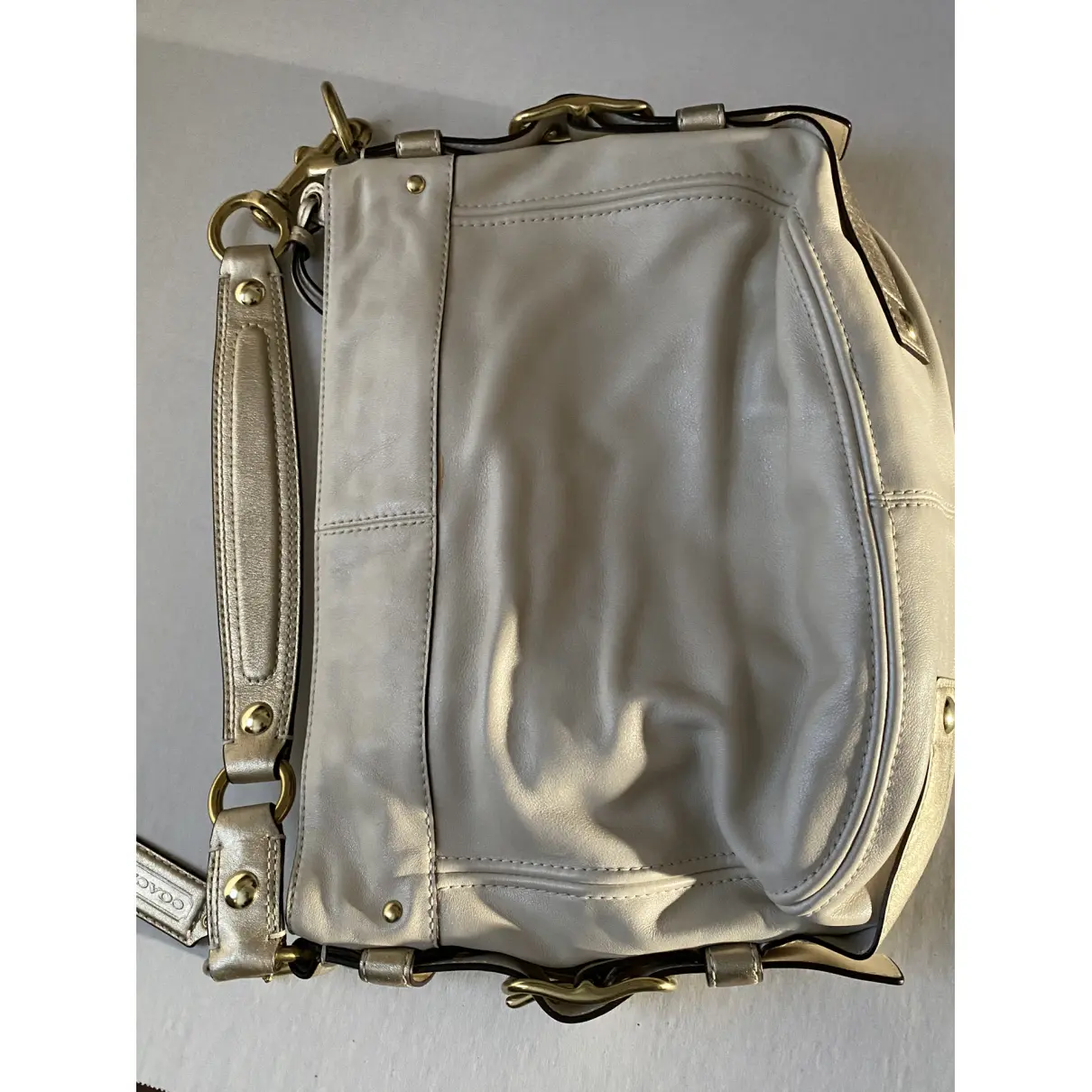 Hamilton Hobo patent leather handbag Coach