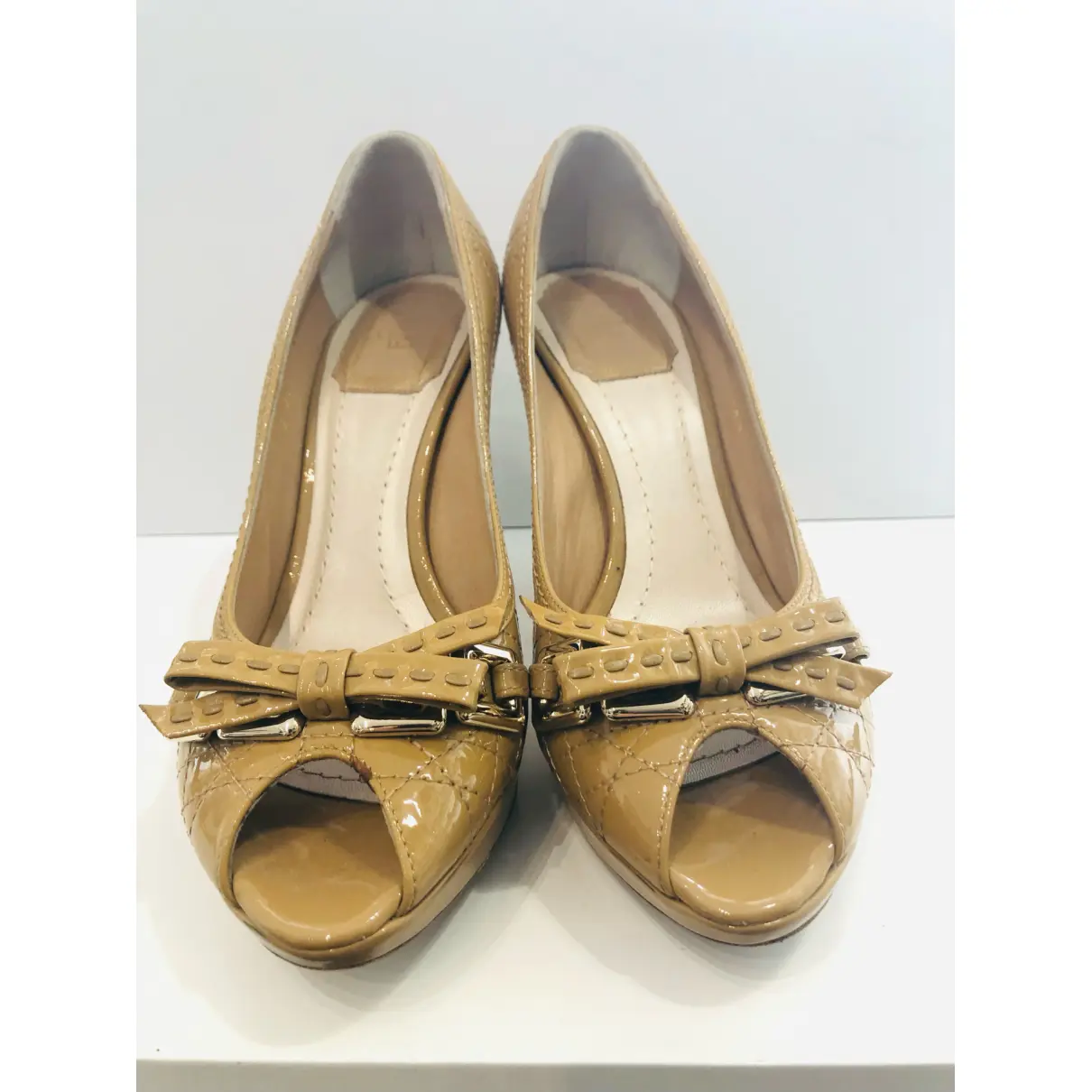 Buy Dior Miss Dior Peep Toes patent leather heels online