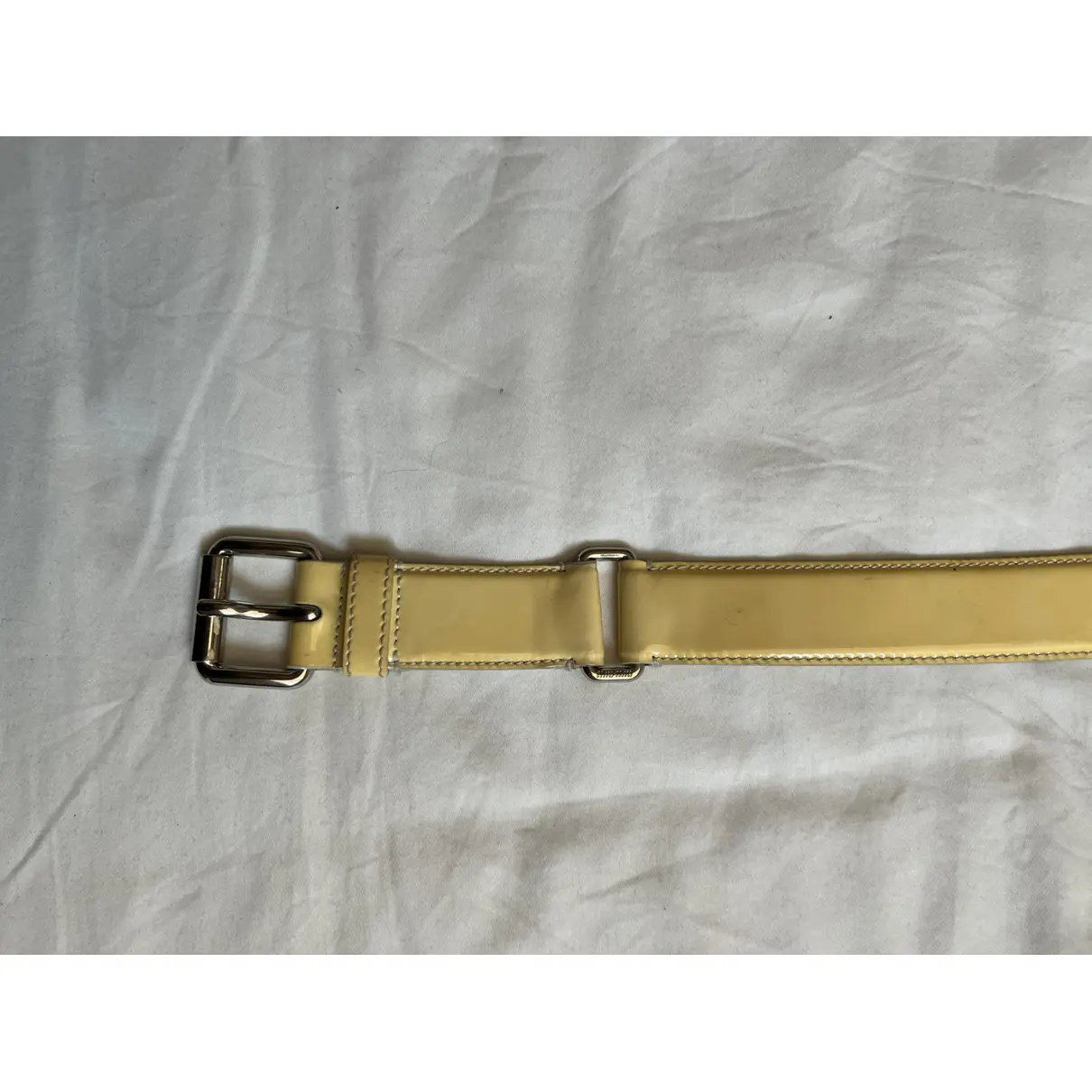 Patent leather belt Miu Miu