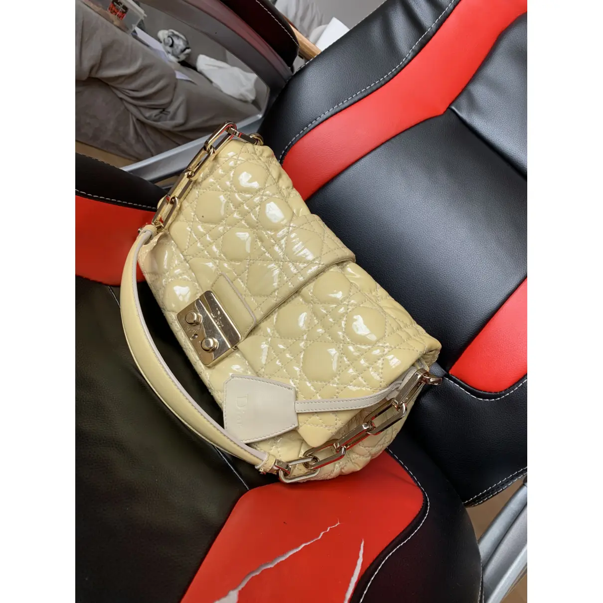 New Lock  patent leather bag Dior
