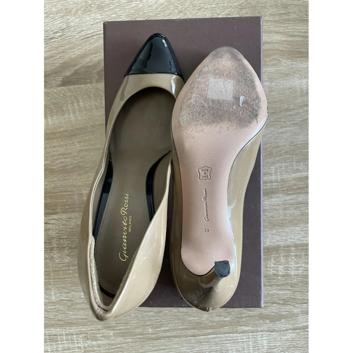 Plexi patent leather heels Gianvito Rossi