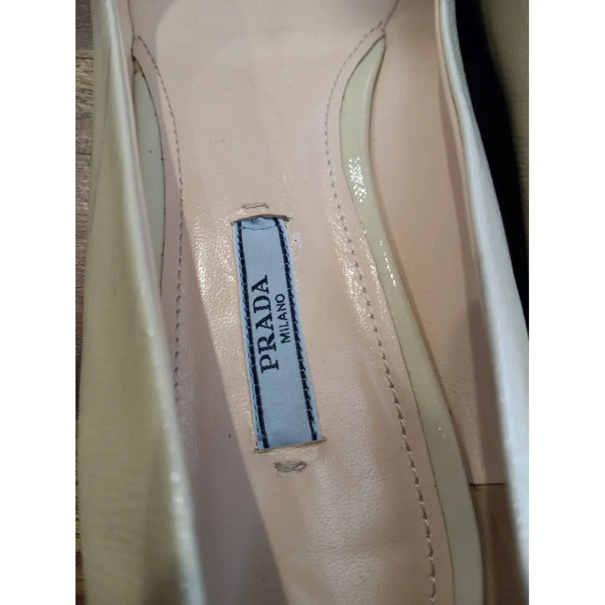 Patent leather ballet flats Prada