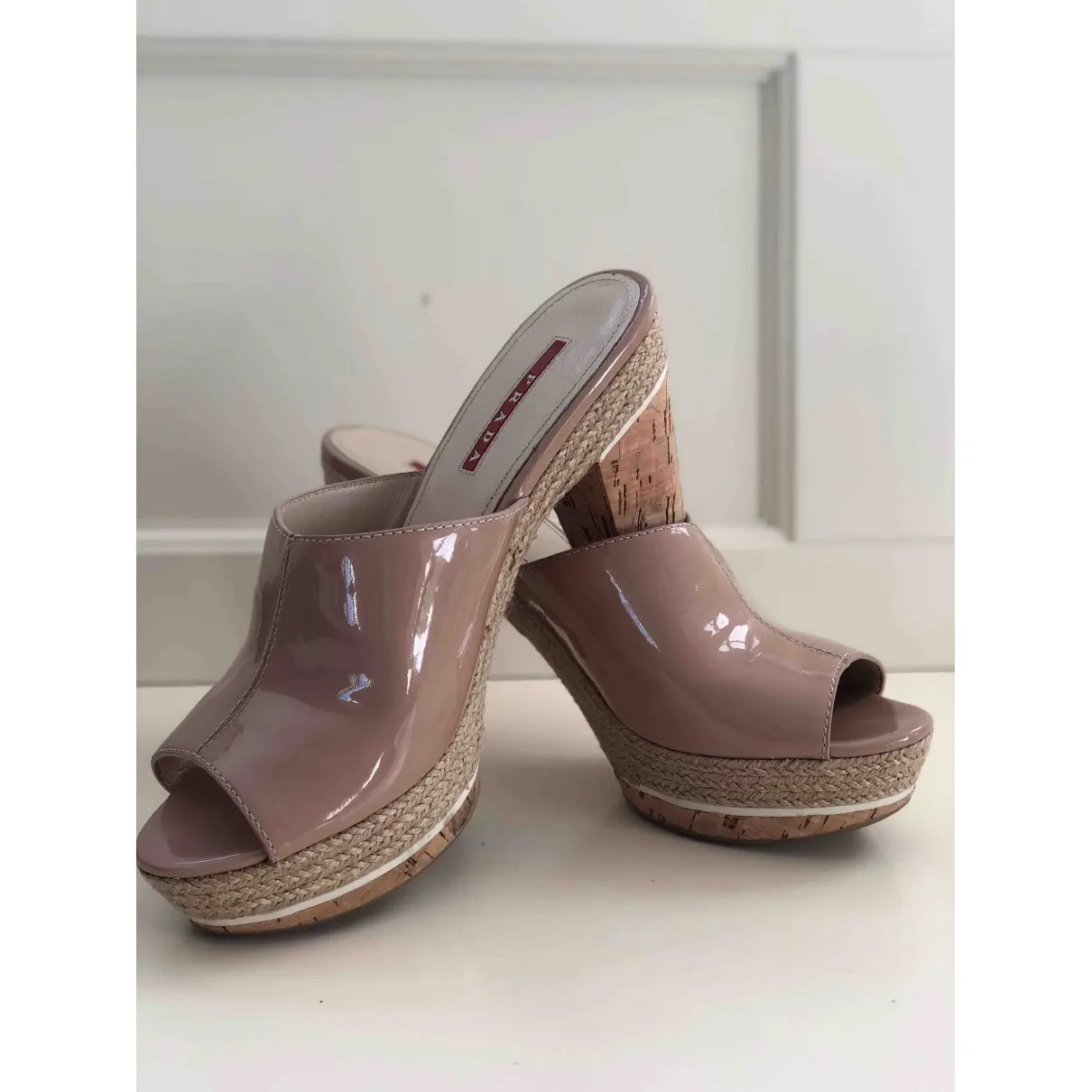 Prada Patent leather mules & clogs for sale