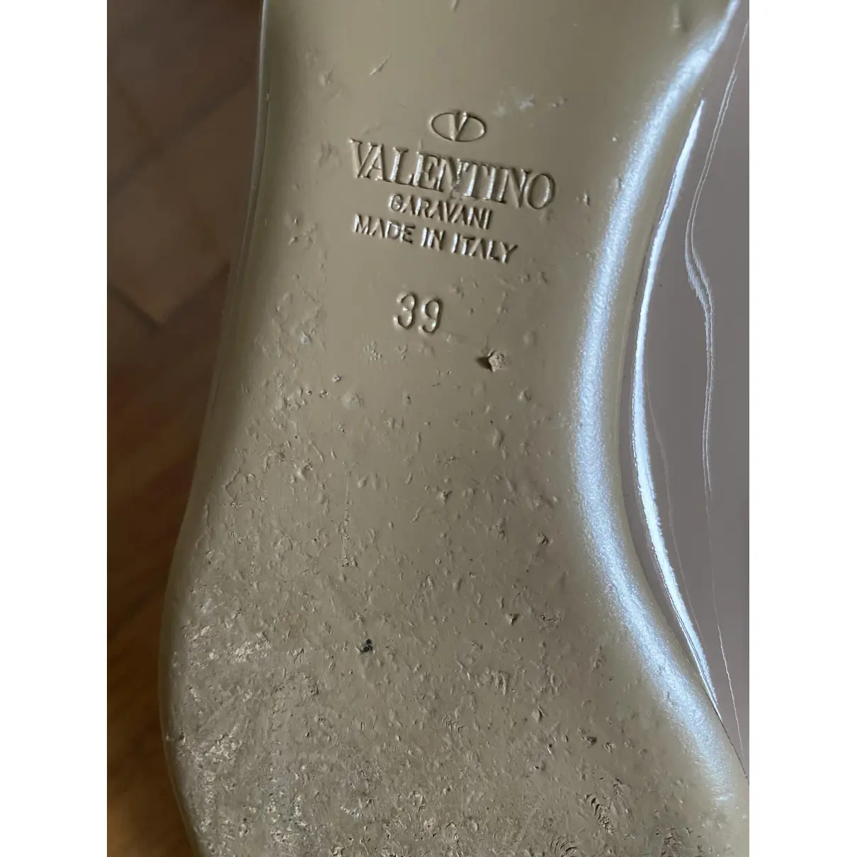 Rockstud patent leather ballet flats Valentino Garavani