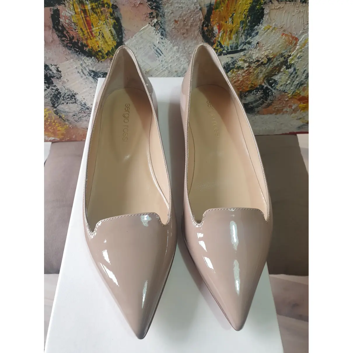 Buy Sergio Rossi Patent leather flats online