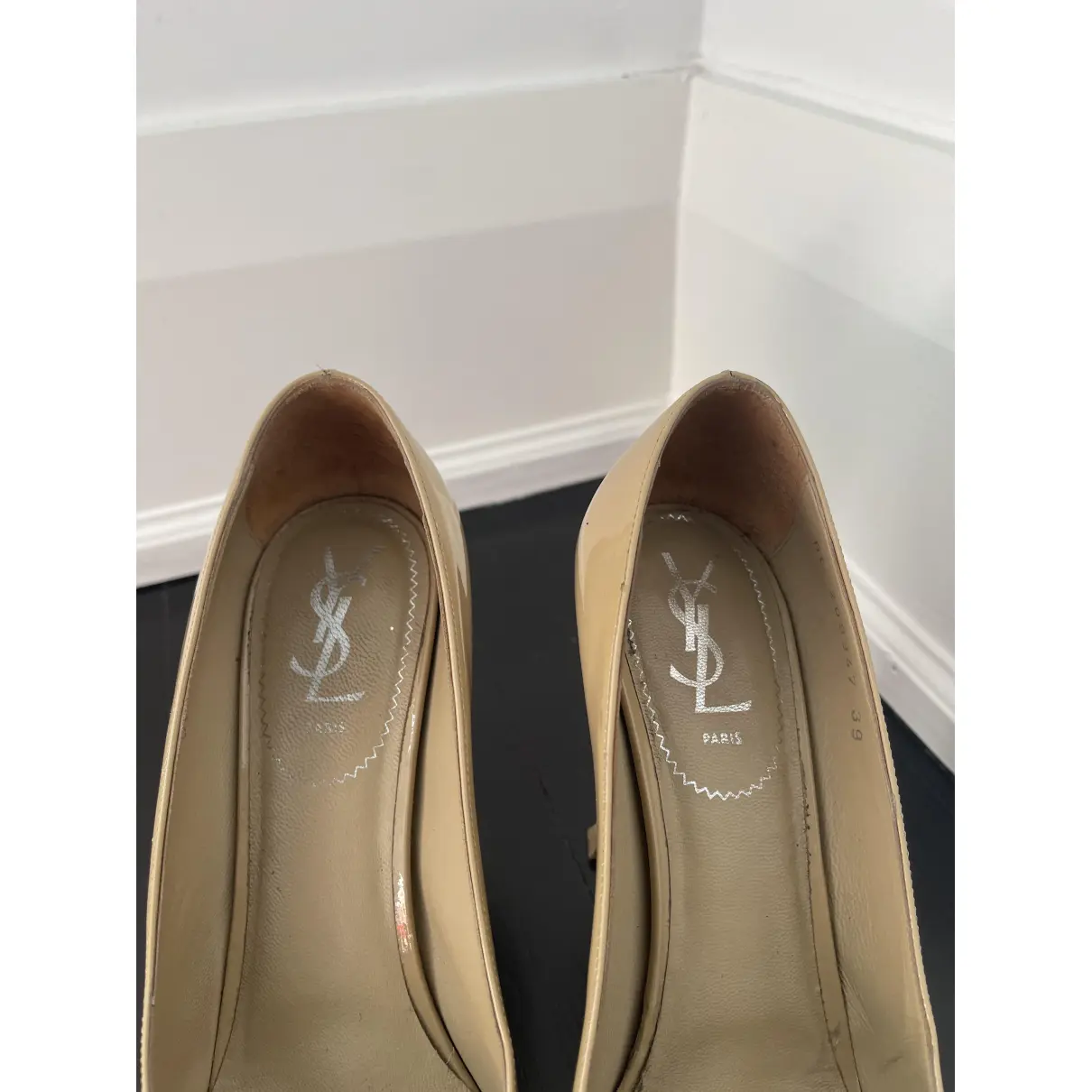 Trib Too patent leather heels Yves Saint Laurent - Vintage