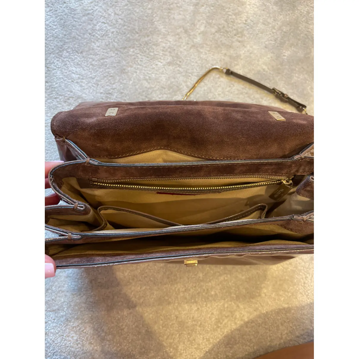 Patent leather handbag Valentino Garavani