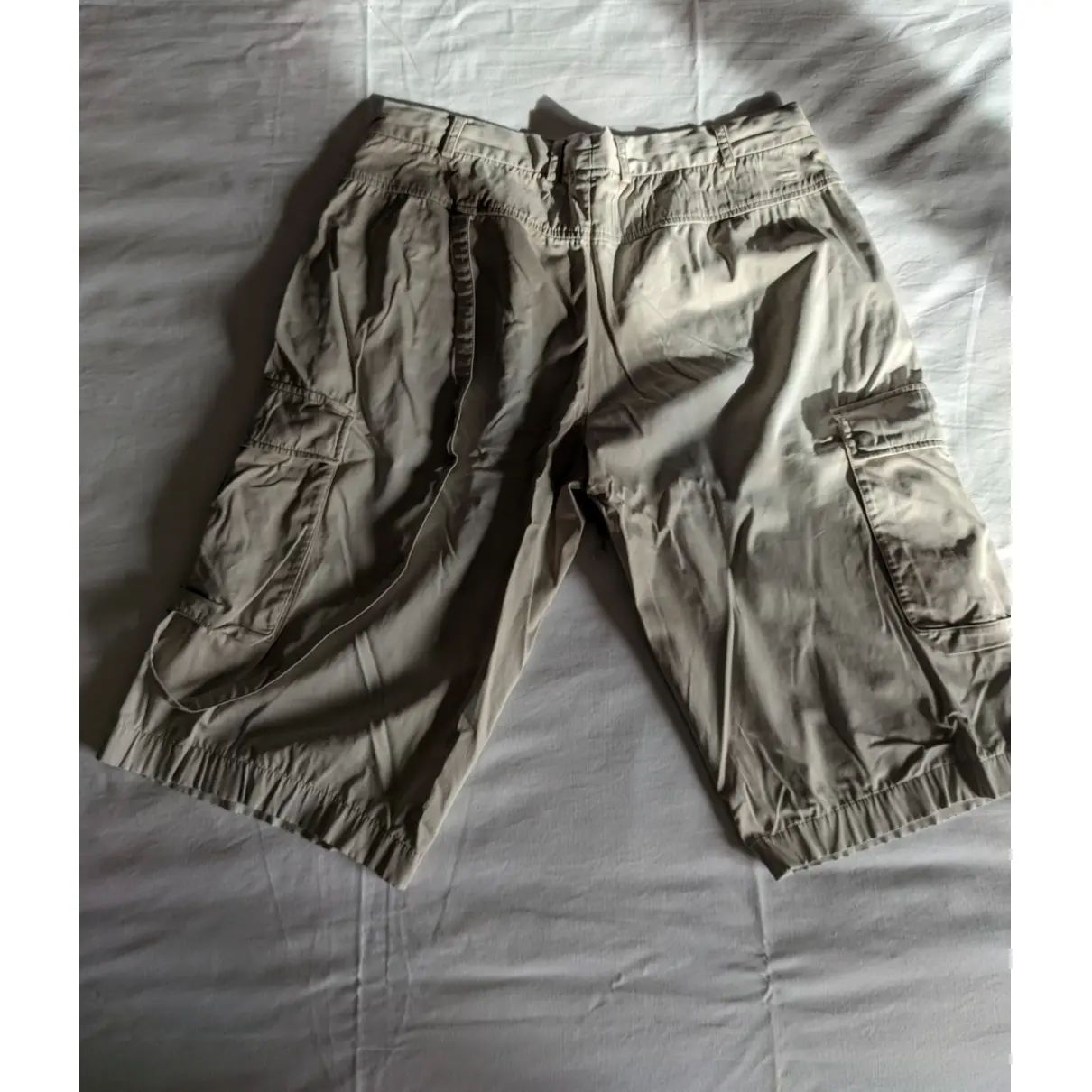 Buy Neil Barrett Beige Polyester Shorts online