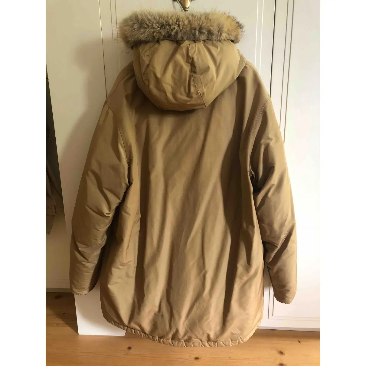 Woolrich Beige Polyester Coat for sale