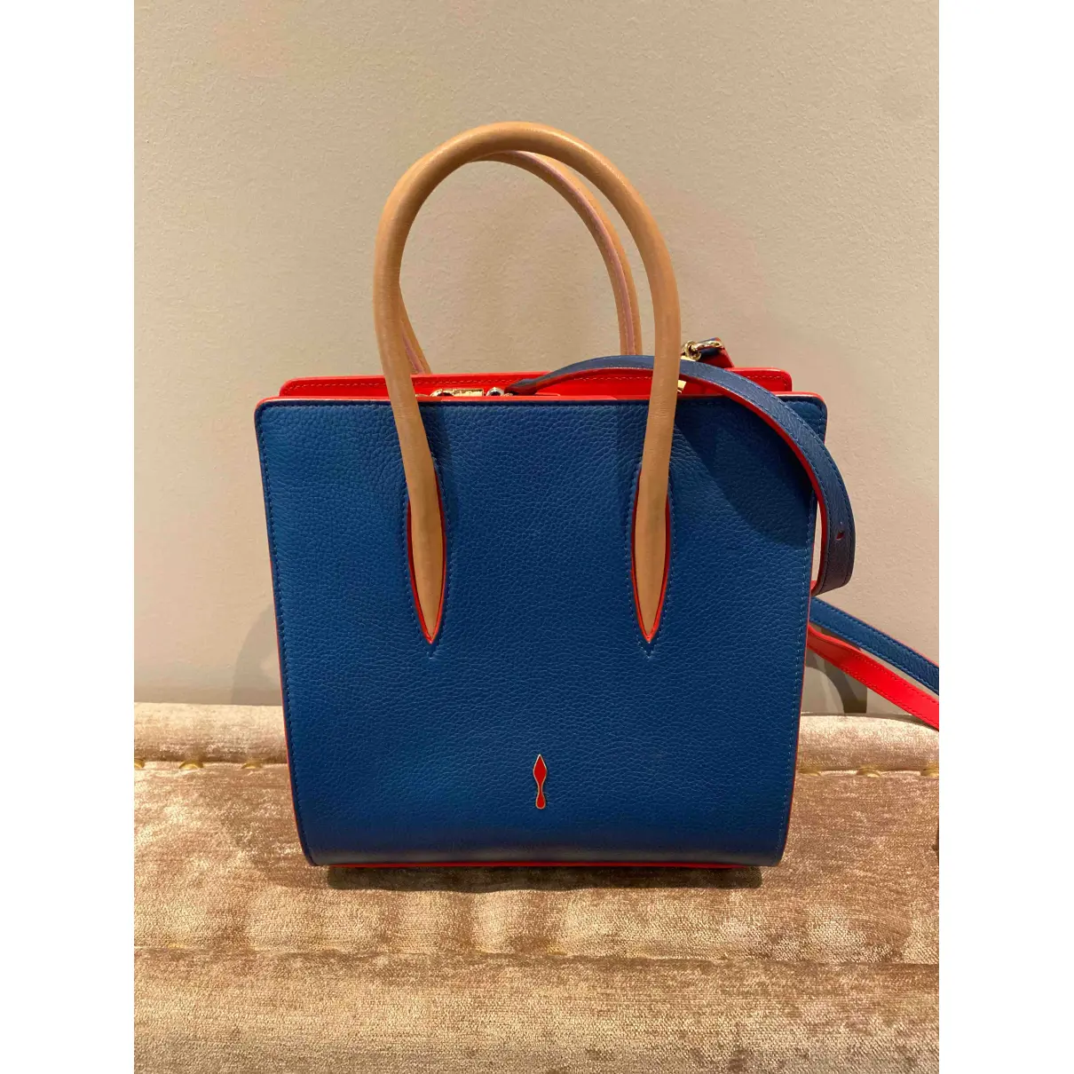 Buy Christian Louboutin Pony-style calfskin handbag online