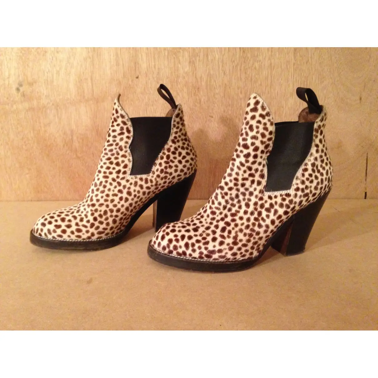Acne Studios Star pony-style calfskin ankle boots for sale