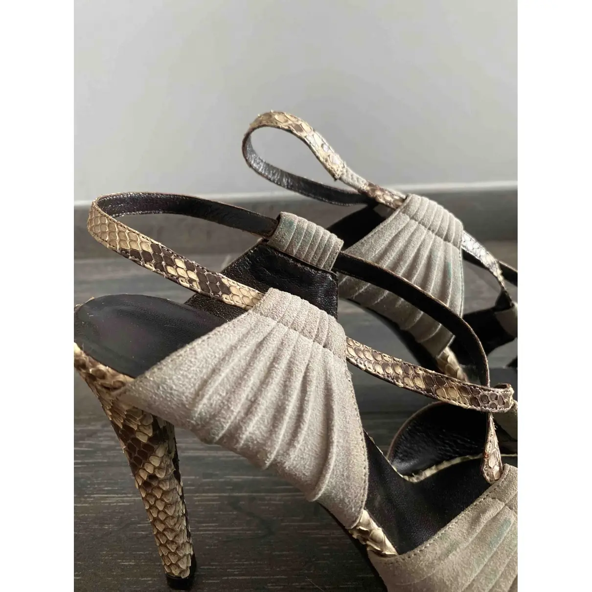 Python sandals Balenciaga - Vintage