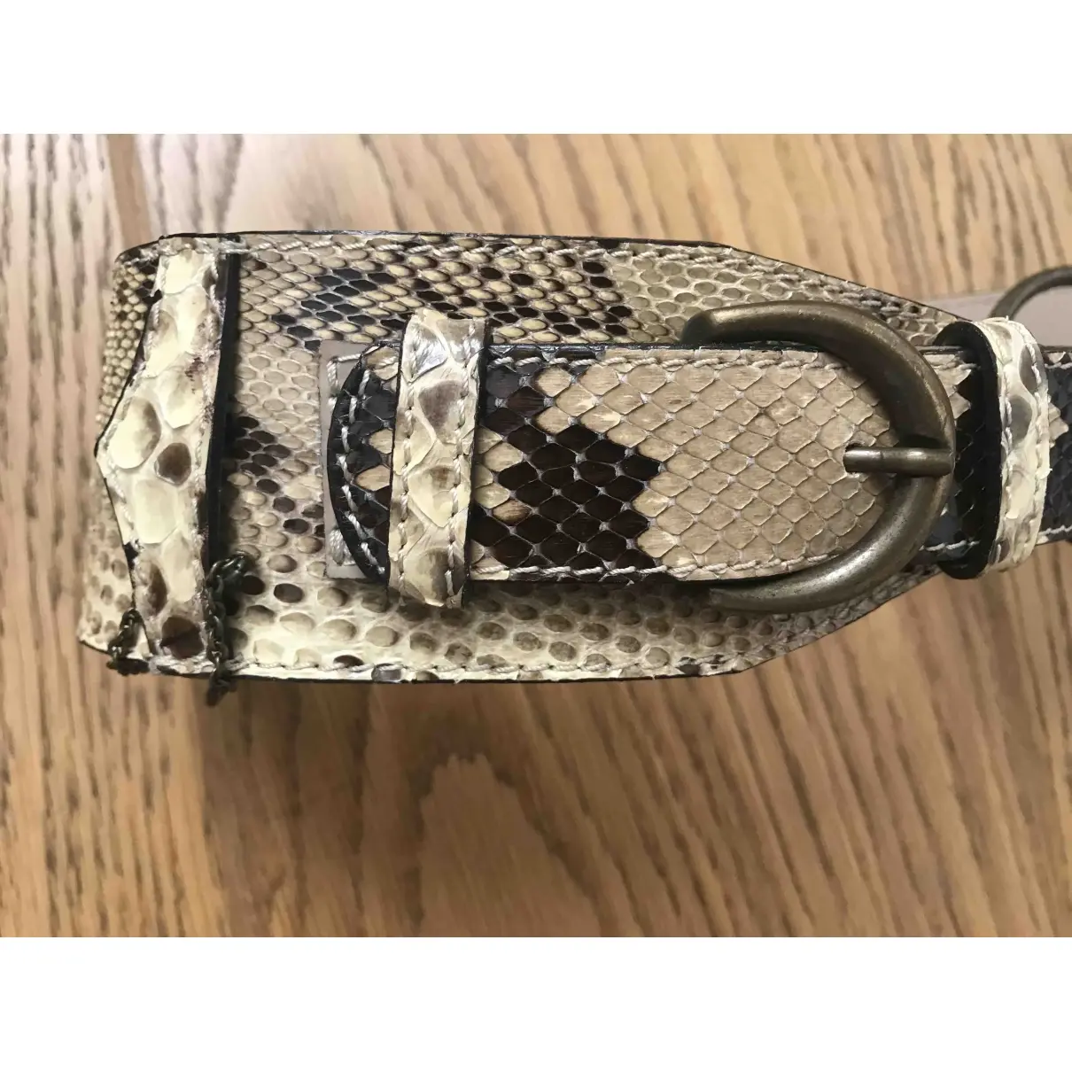 Blumarine Python belt for sale