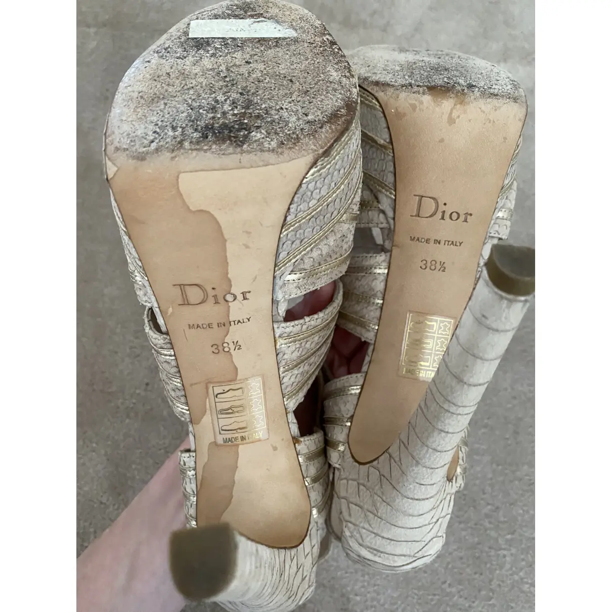 Python heels Dior - Vintage