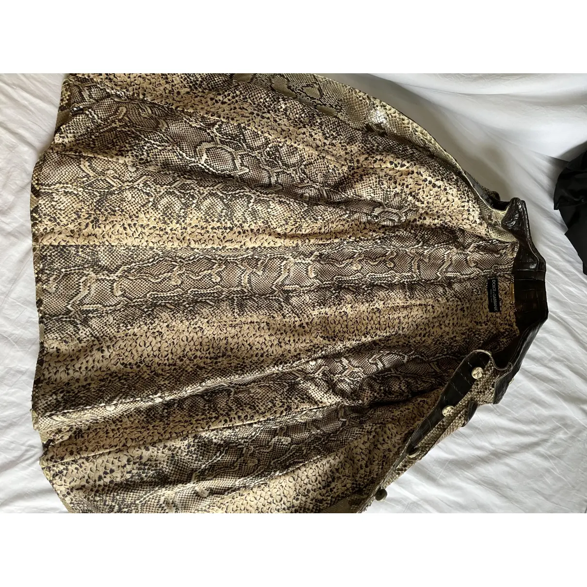 Python trench coat Dolce & Gabbana