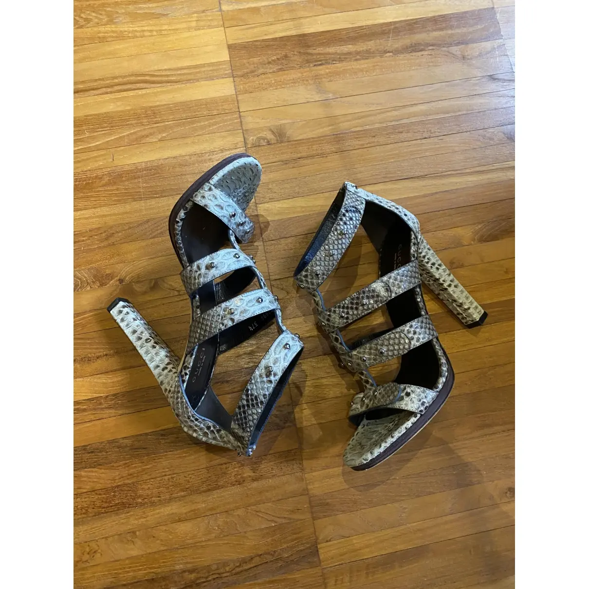 Gucci Python sandals for sale