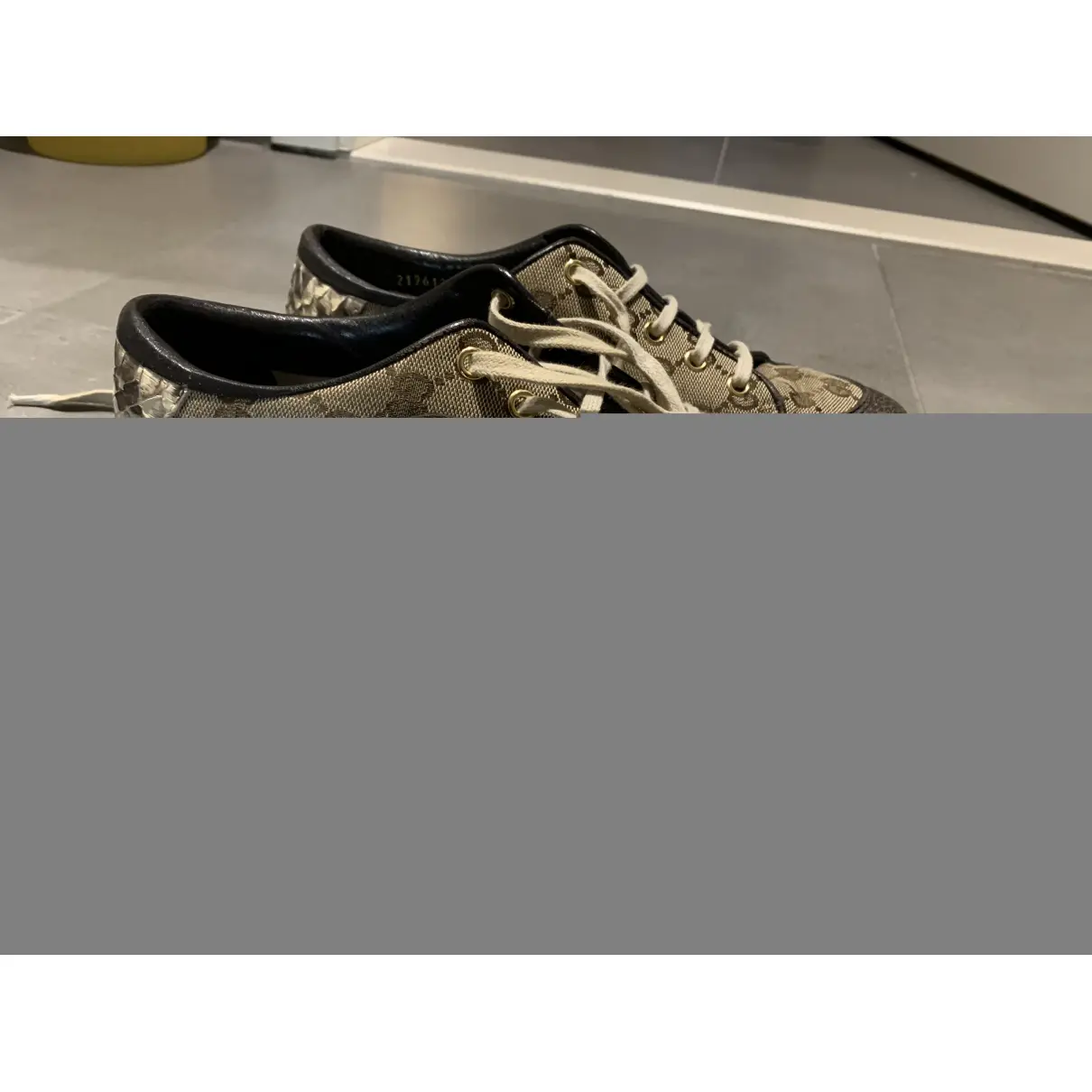 Buy Gucci Python trainers online - Vintage