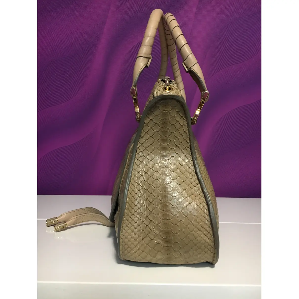 Buy Chloé Marcie python handbag online