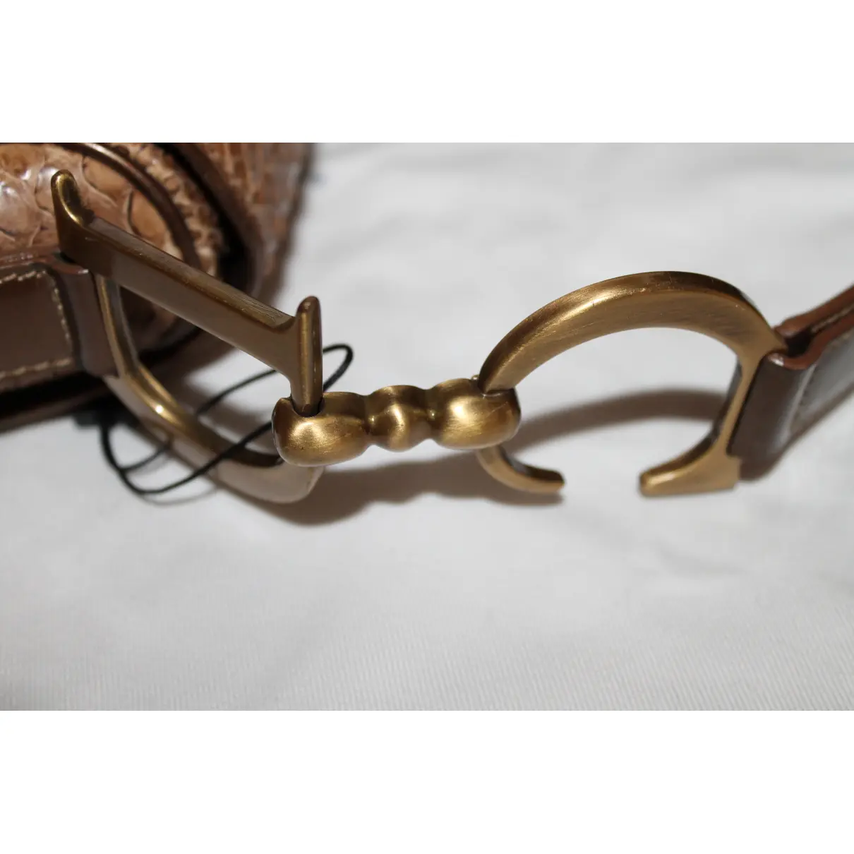 Saddle python handbag Dior