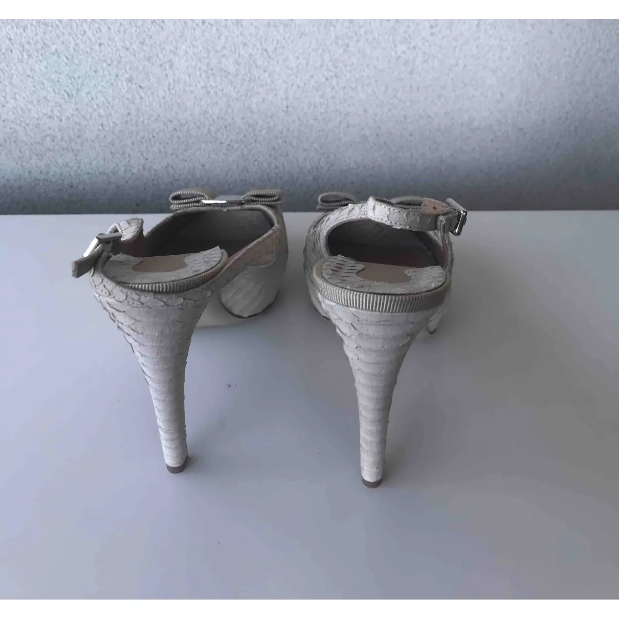 Buy Salvatore Ferragamo Python heels online