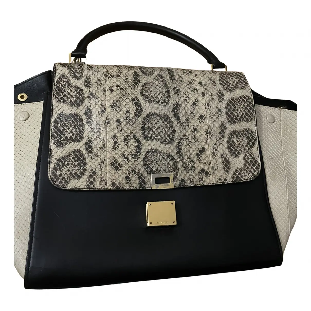 Buy Celine Trapèze python handbag online