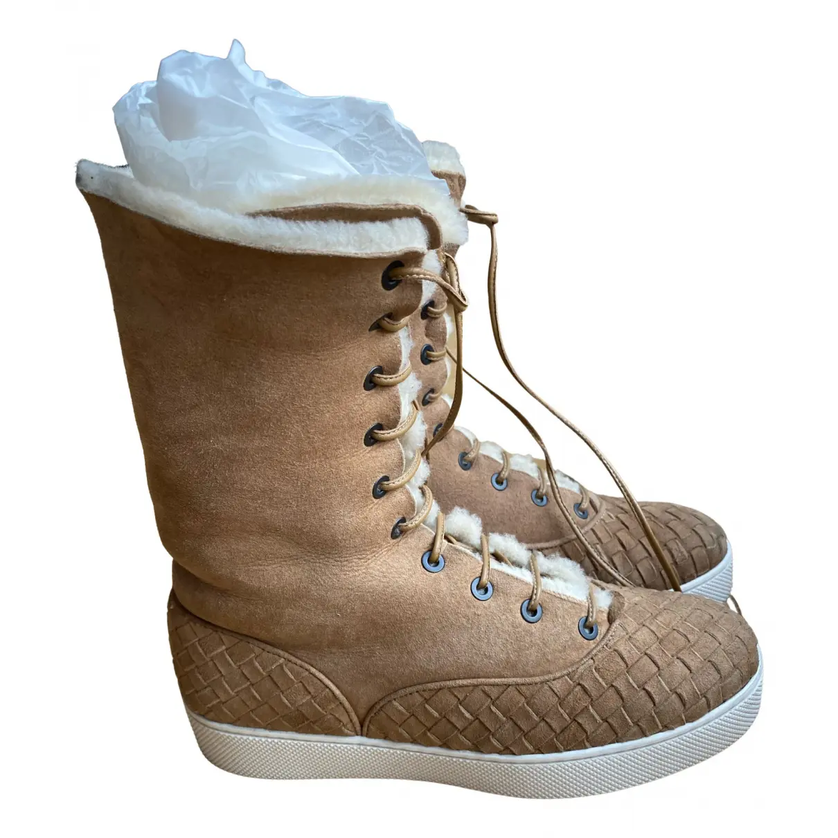 Shearling ankle boots Bottega Veneta
