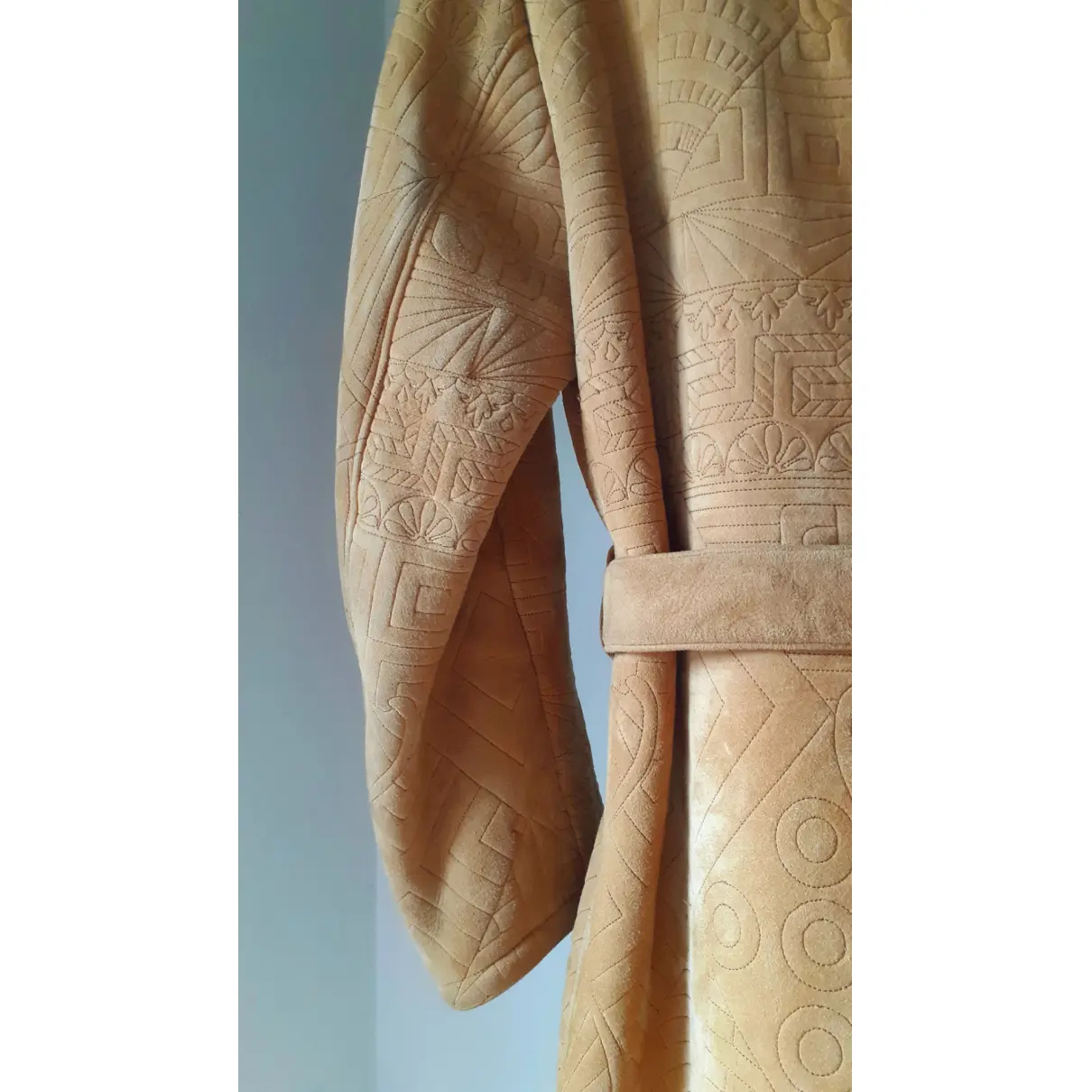 Shearling coat Gianni Versace