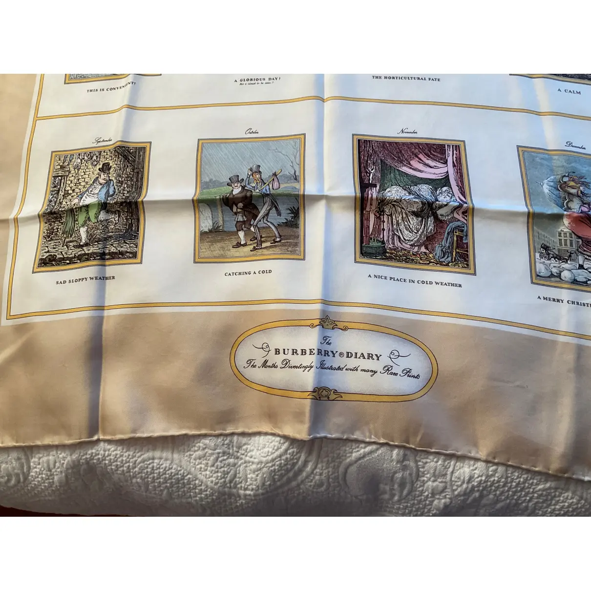 Luxury Burberry Silk handkerchief Women - Vintage