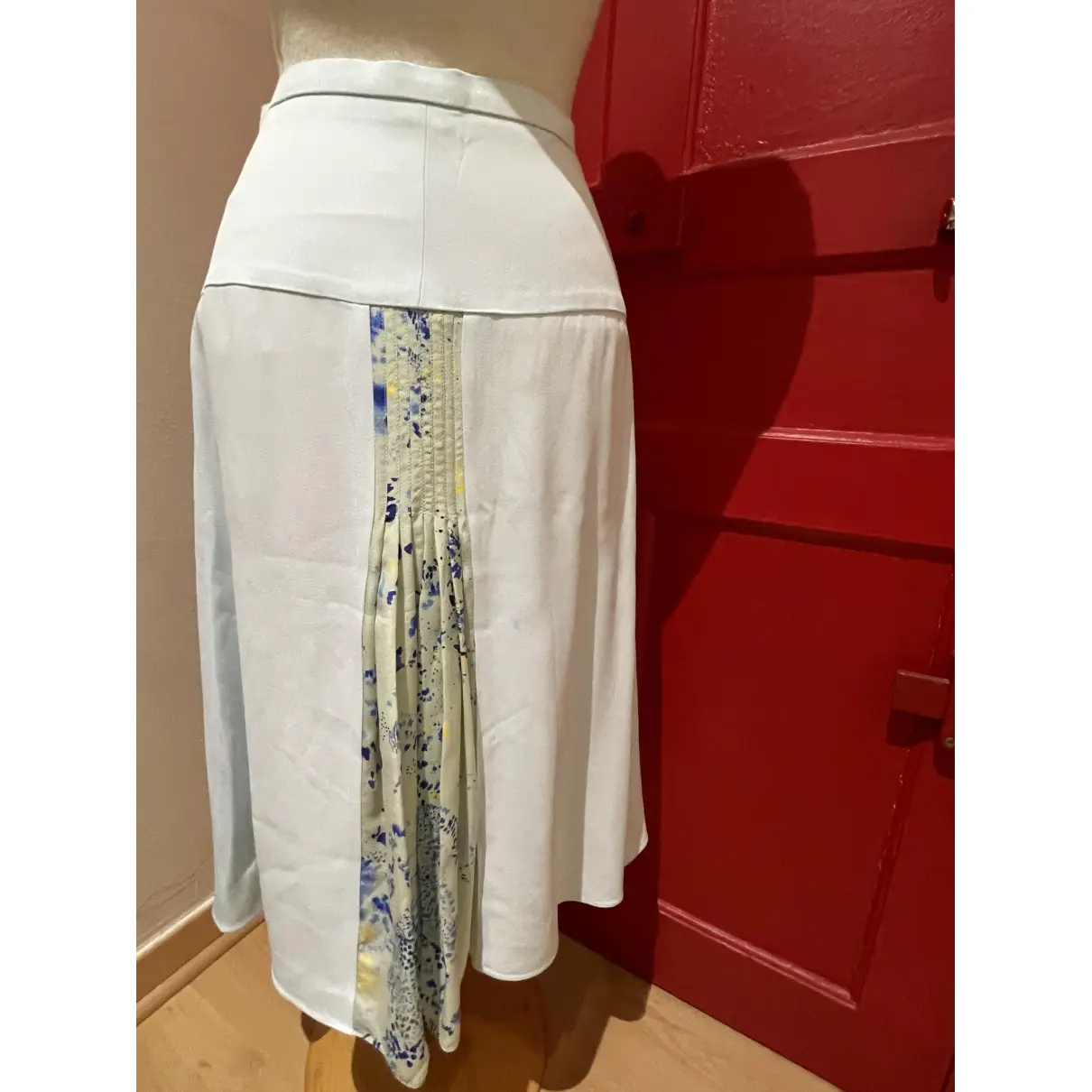 Buy Cacharel Silk mid-length skirt online