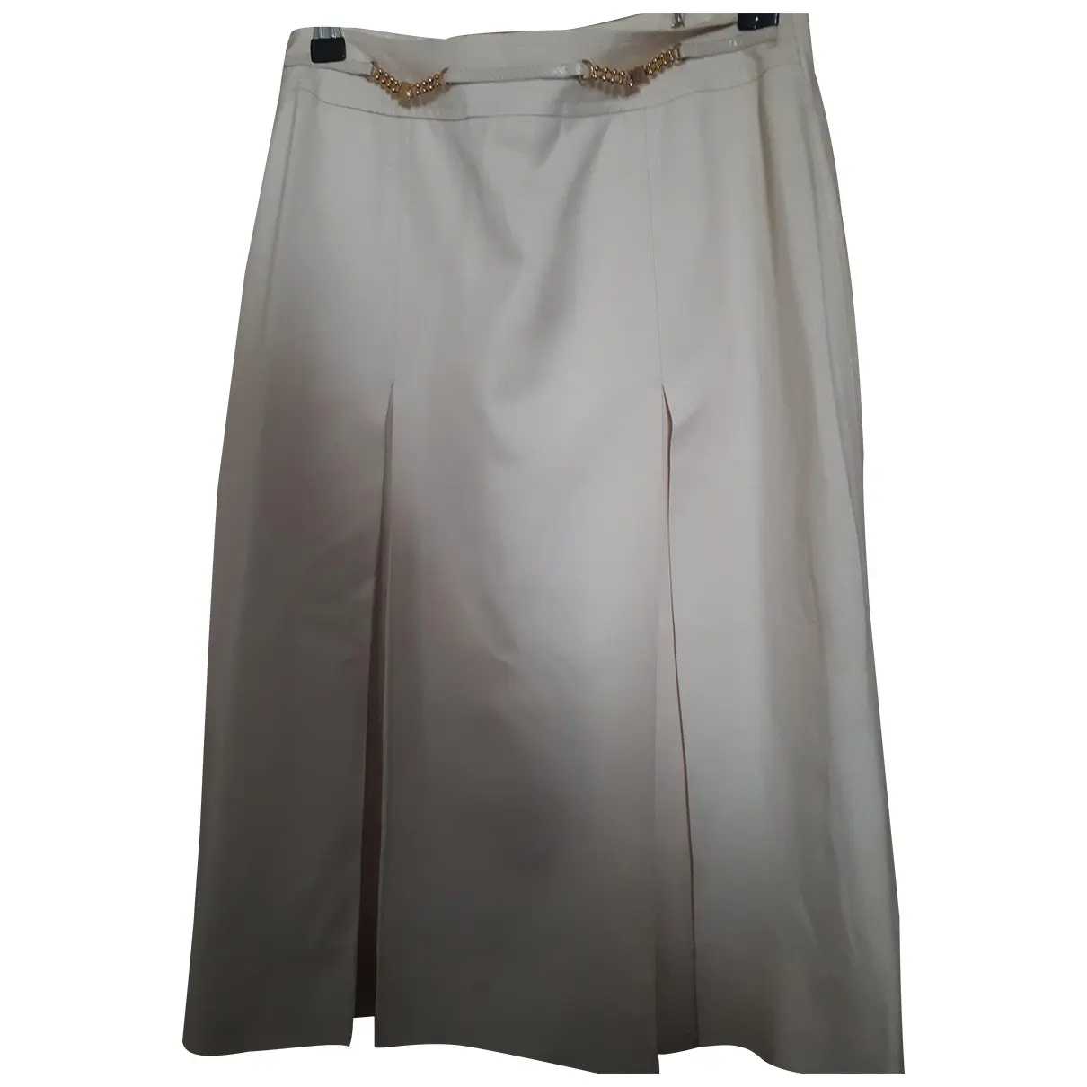 Silk mid-length skirt Celine - Vintage
