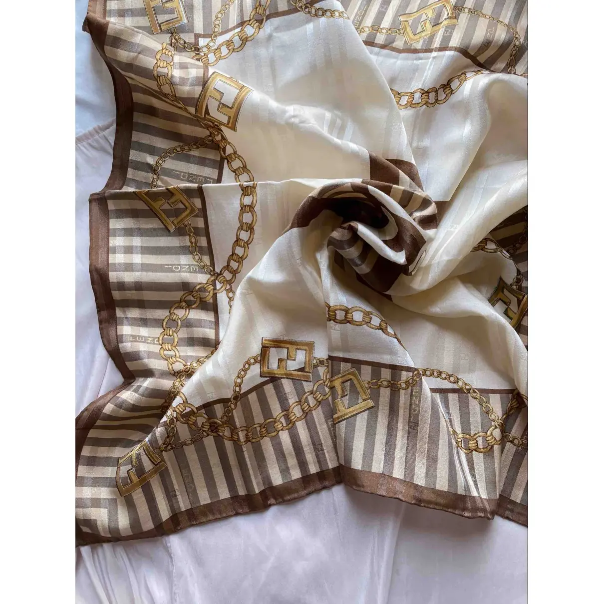 Luxury Fendi Silk handkerchief Women - Vintage