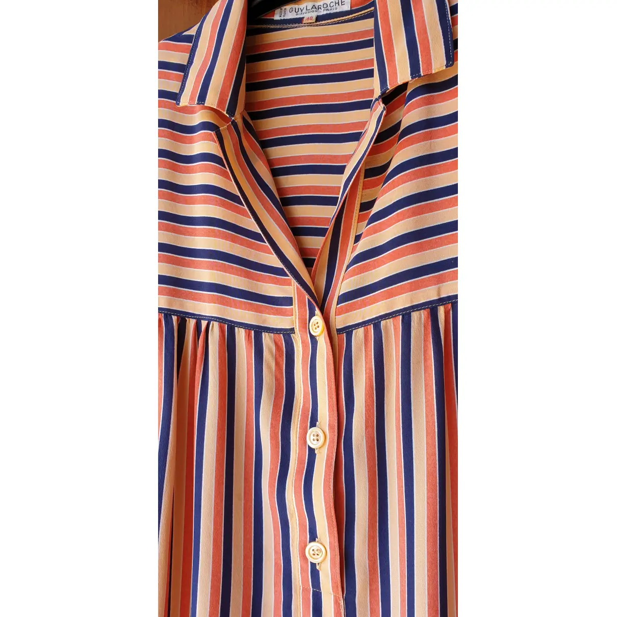 Silk mid-length dress Guy Laroche - Vintage