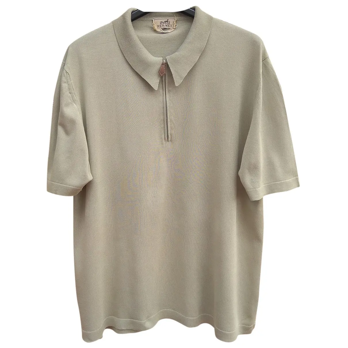 Silk polo shirt Hermès - Vintage