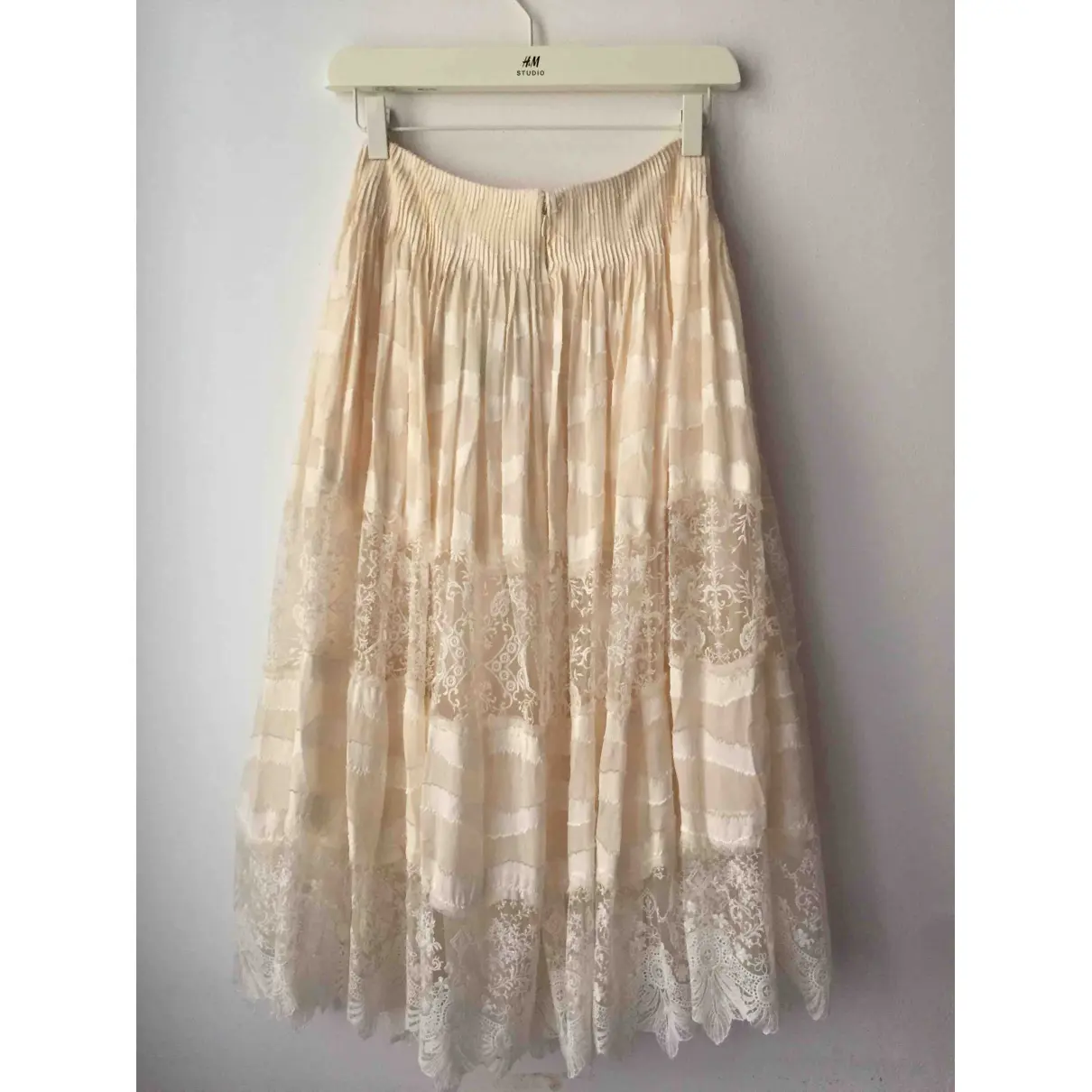 Buy H&M Conscious Exclusive Silk mid-length skirt online