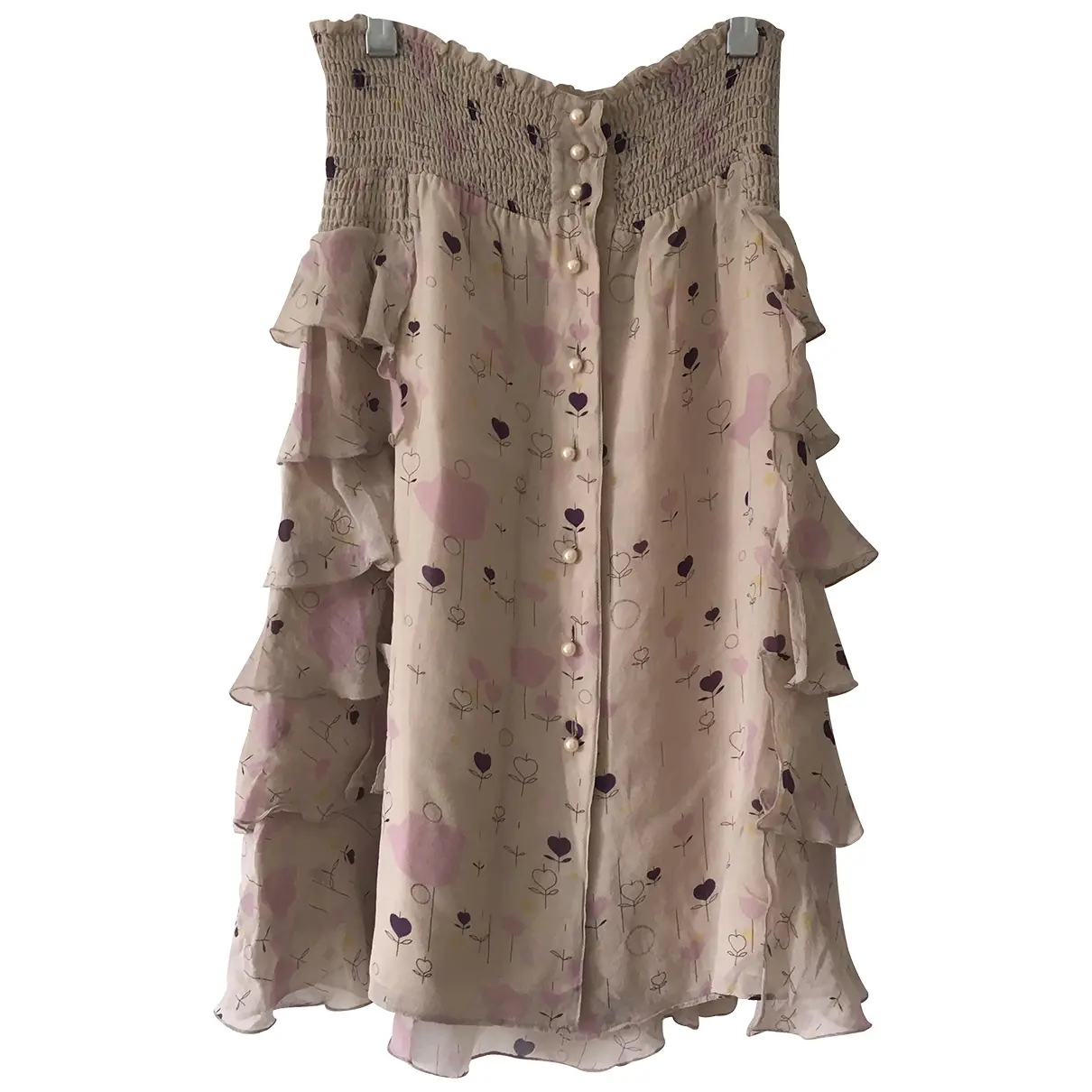 Silk mid-length skirt Manoush