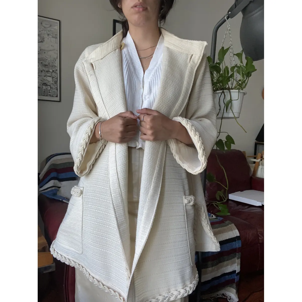 Silk coat Valentino Garavani - Vintage