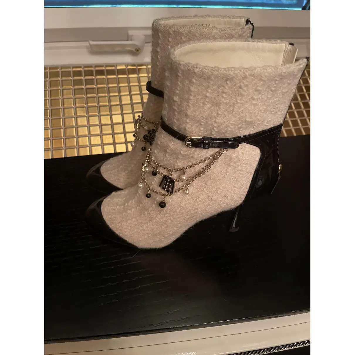 Buy Chanel Tweed ankle boots online