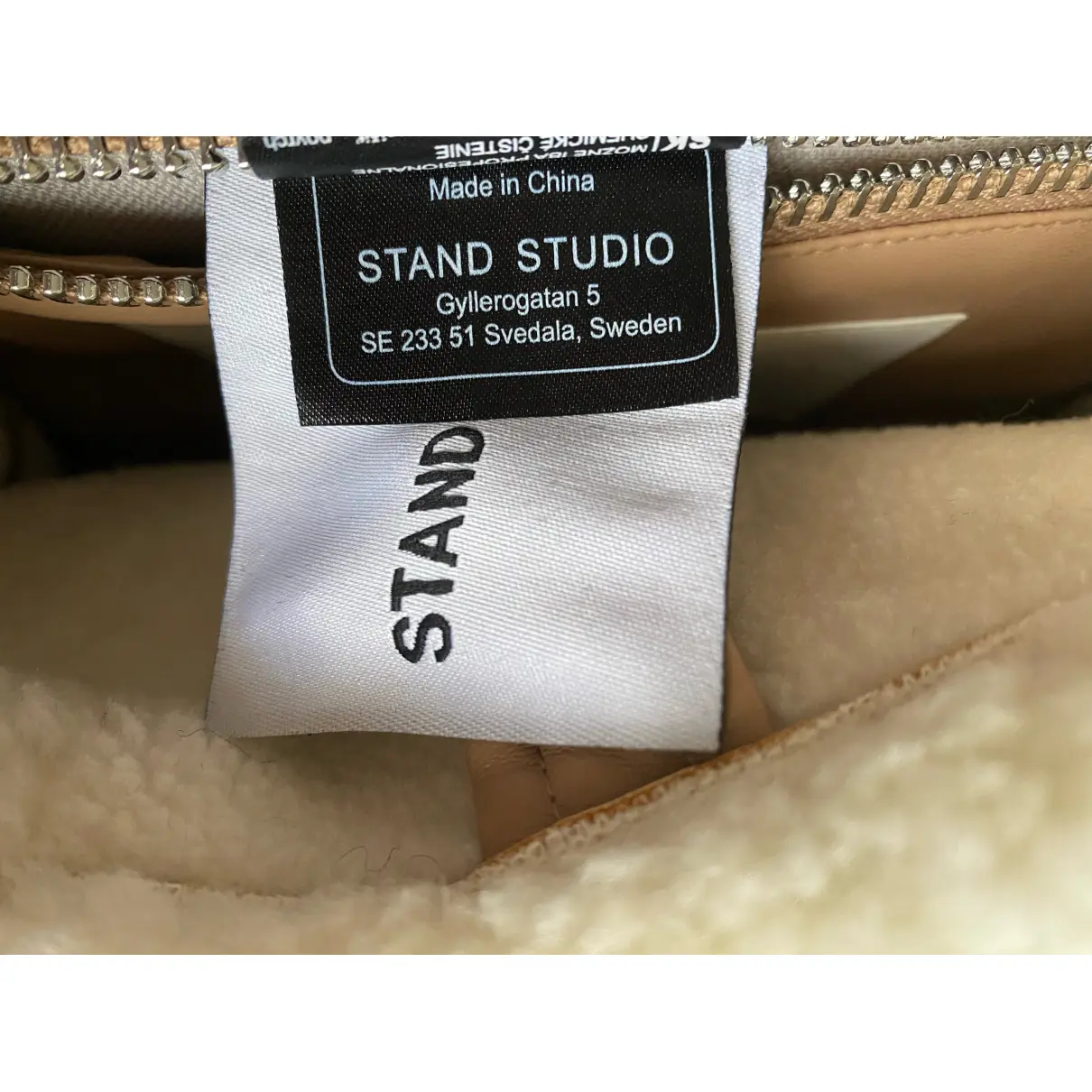 Vegan leather handbag Stand studio
