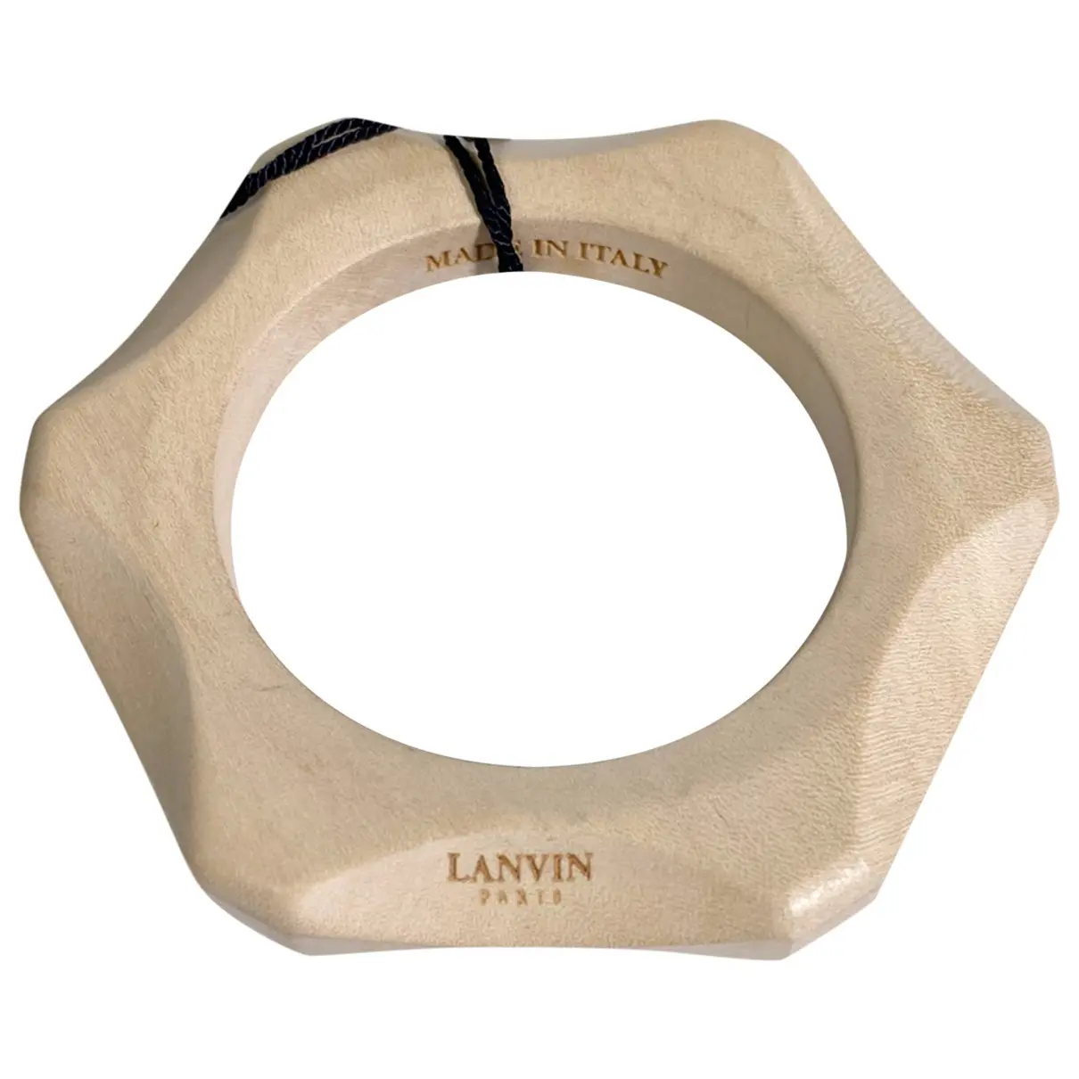 Beige Wood Bracelet Lanvin