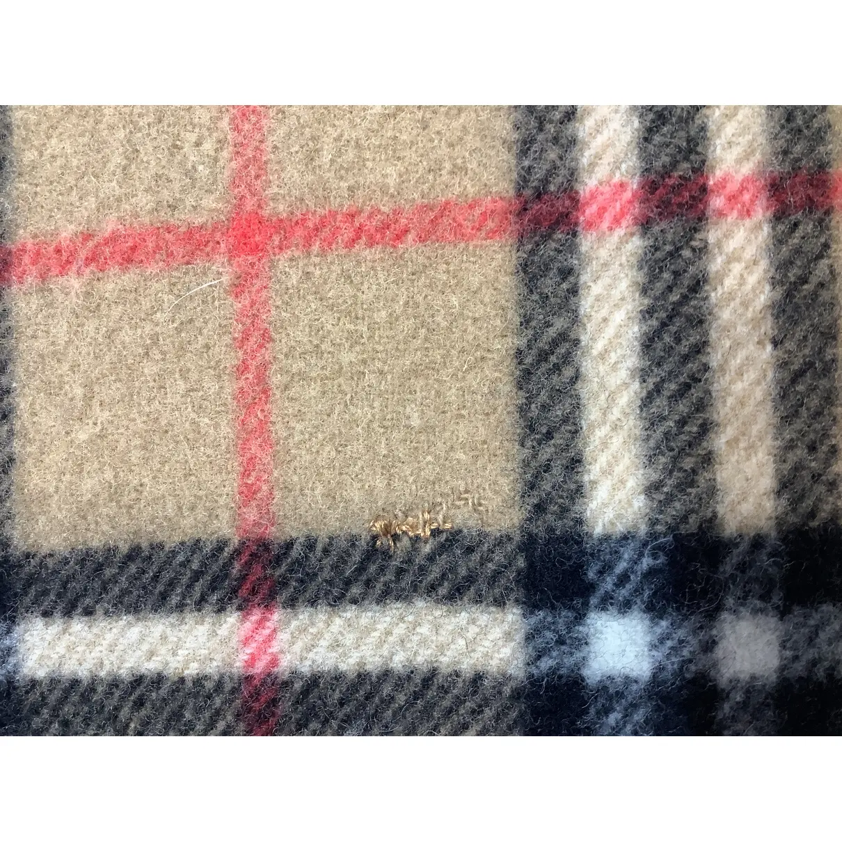 Wool scarf & pocket square Burberry - Vintage