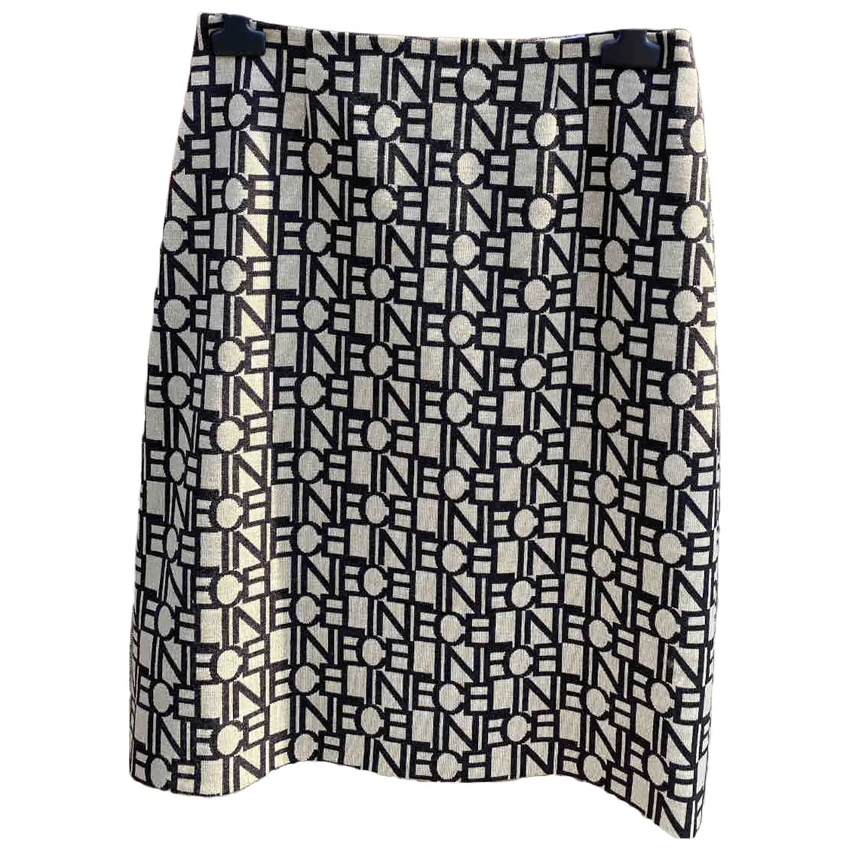 Wool mid-length skirt Celine - Vintage