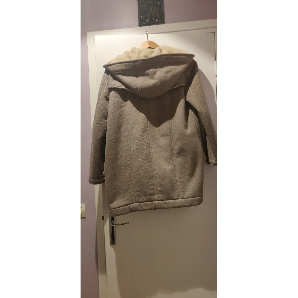Buy The Kooples Fall Winter 2019 wool dufflecoat online