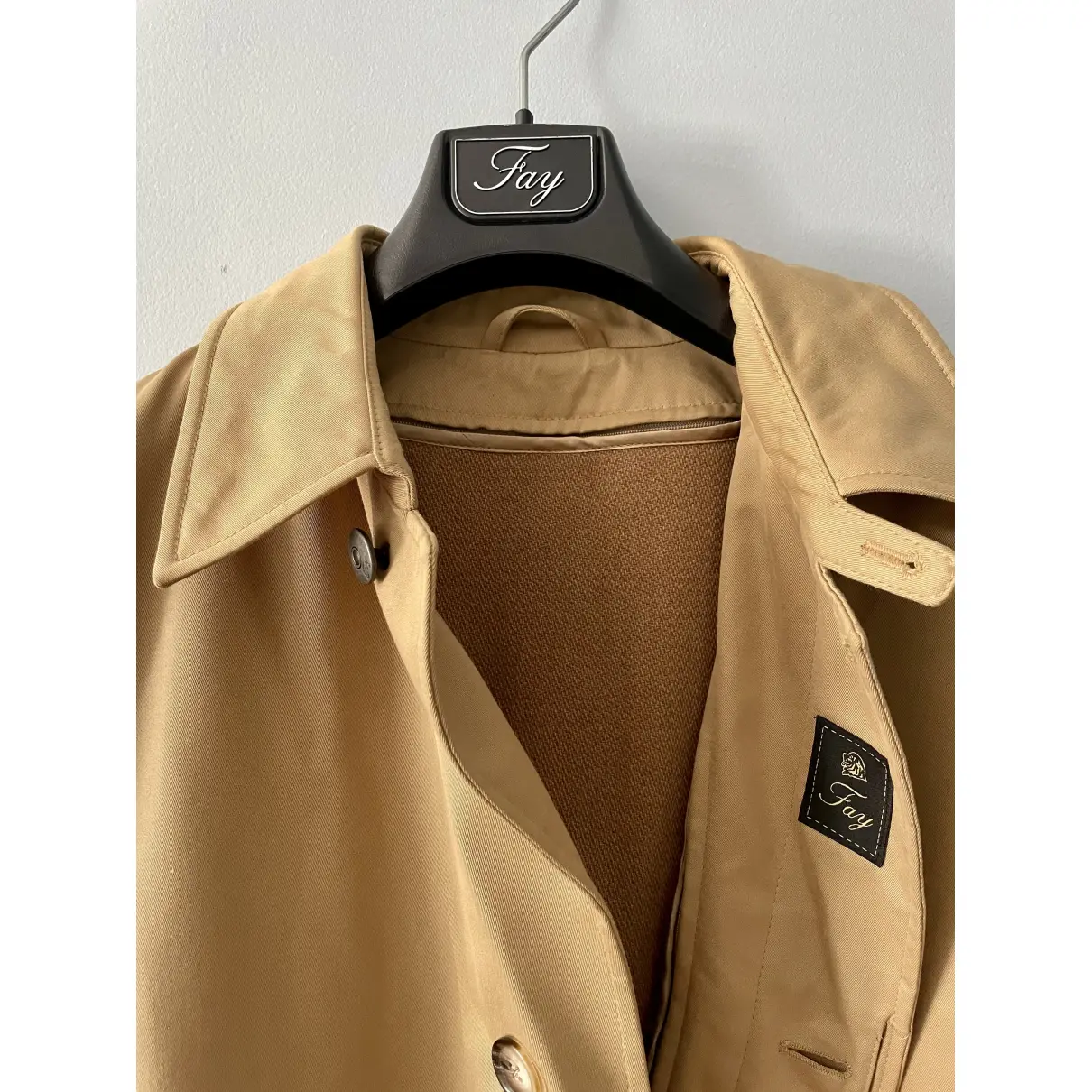 Wool trenchcoat Fay - Vintage