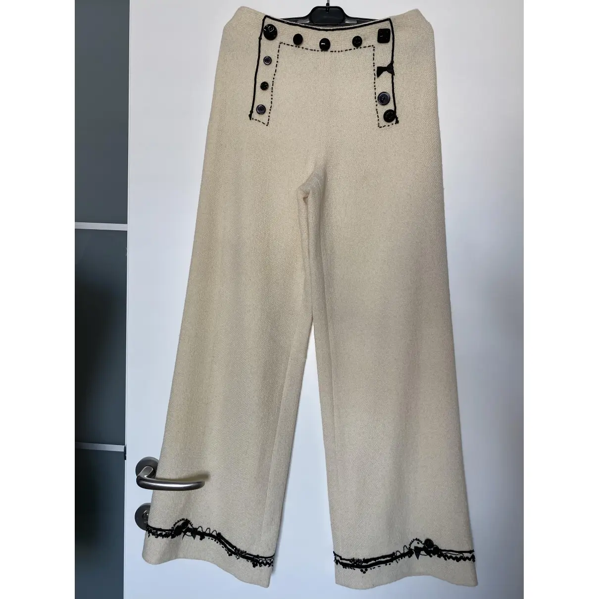 Wool straight pants Moschino - Vintage